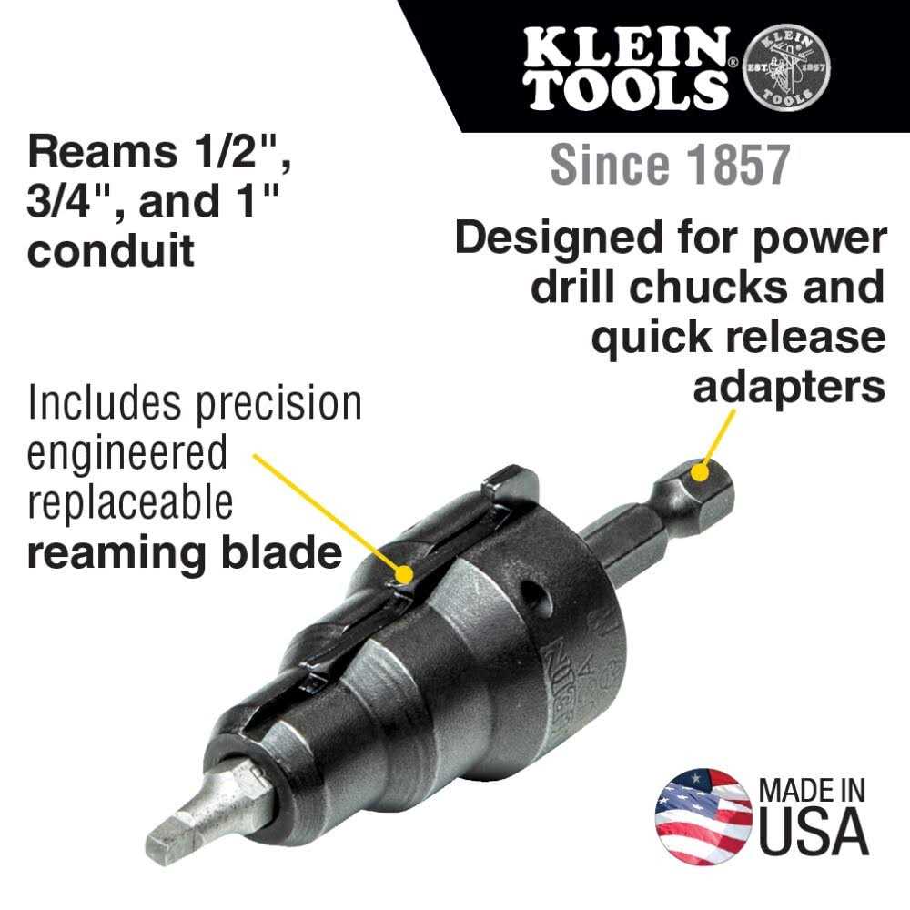 Klein Tools 85091 Power Conduit Reamer - Cheap Fitting