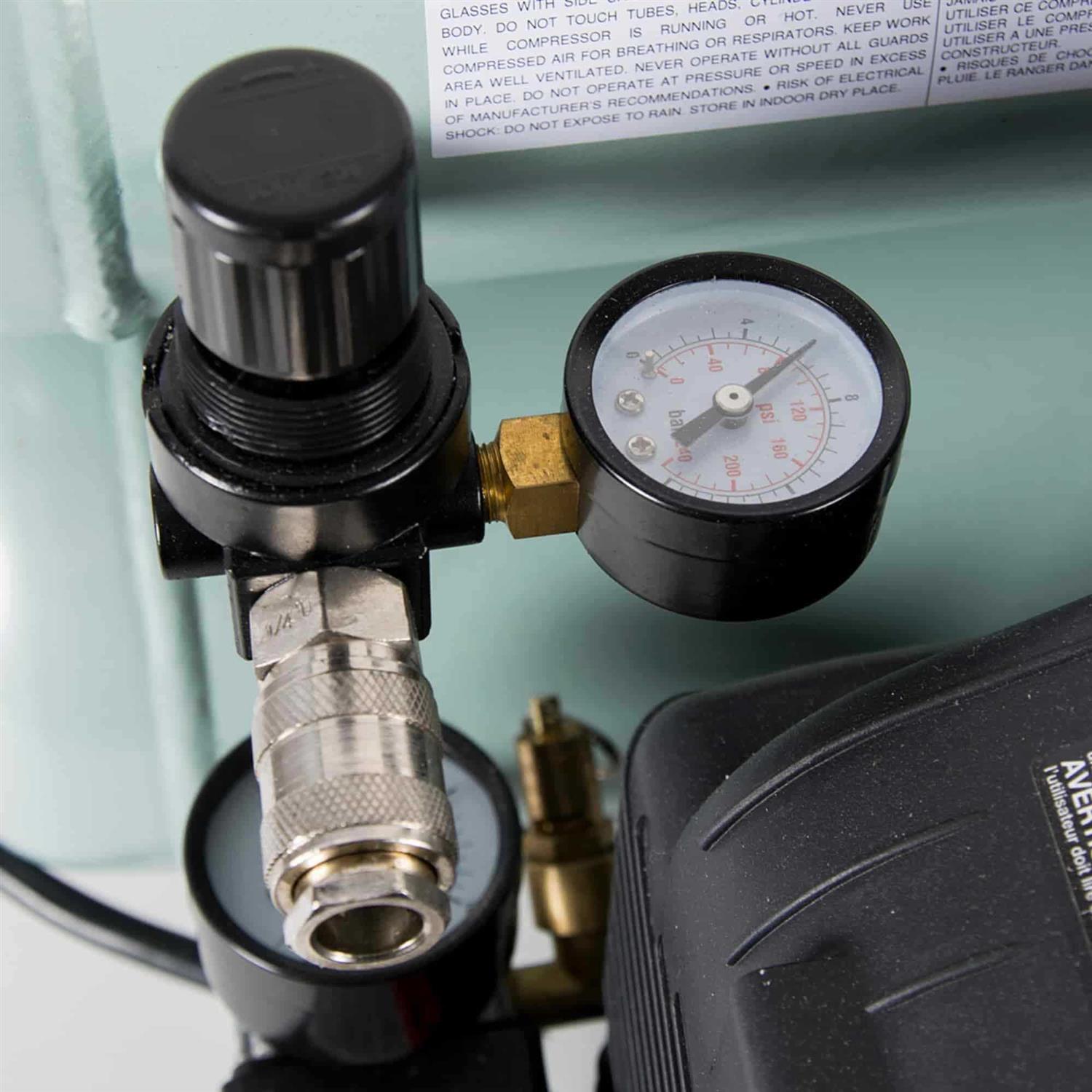 Metabo HPT-EC99SM Portable 4 Gallon Twin Stack Air Compressor - Cheap Fitting