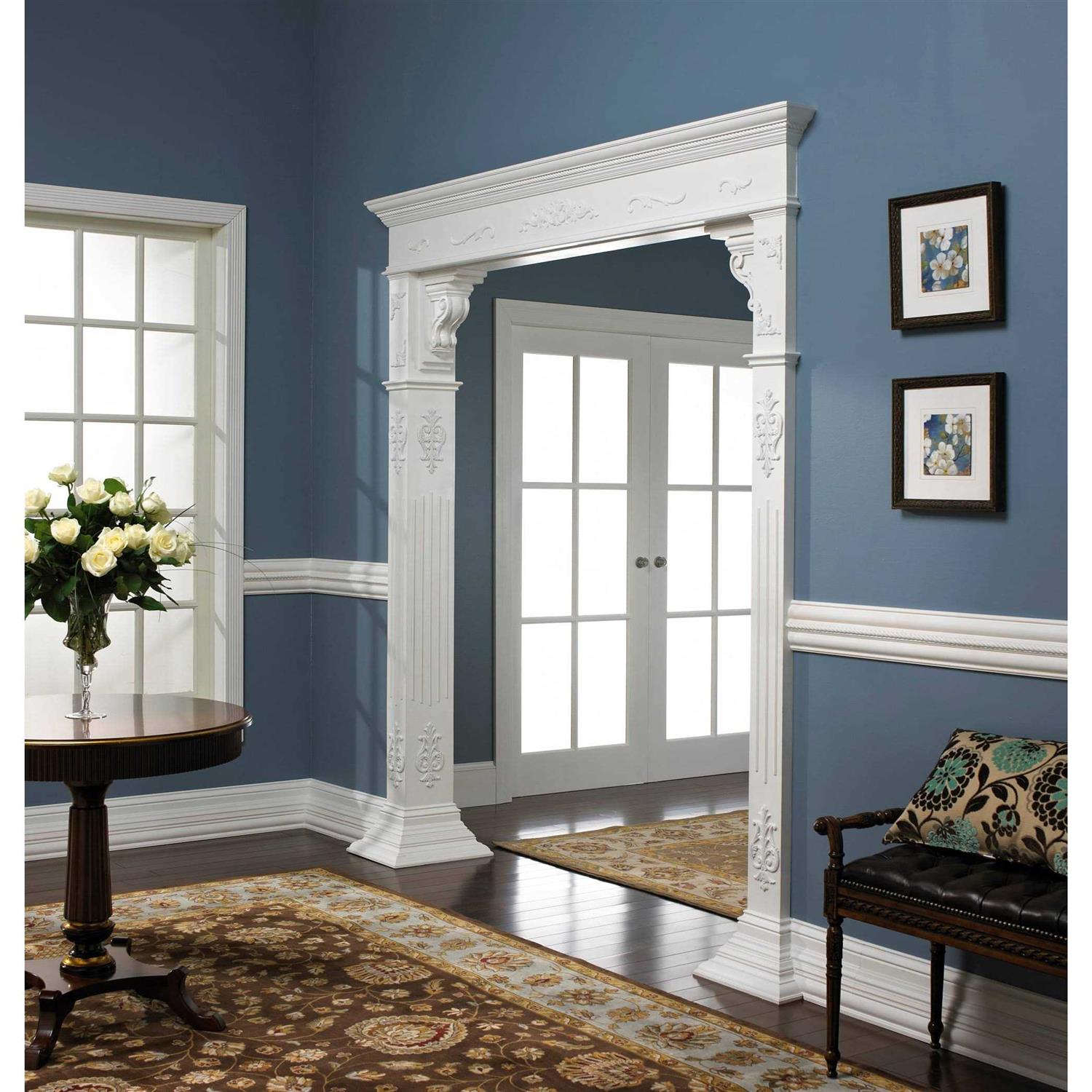 Ornamental Mouldings 3364PK 7/32 in. x 16-11/16 in. x 3-1/2 in. Birch Empire Center Onlay Ornament Moulding - Cheap Fitting