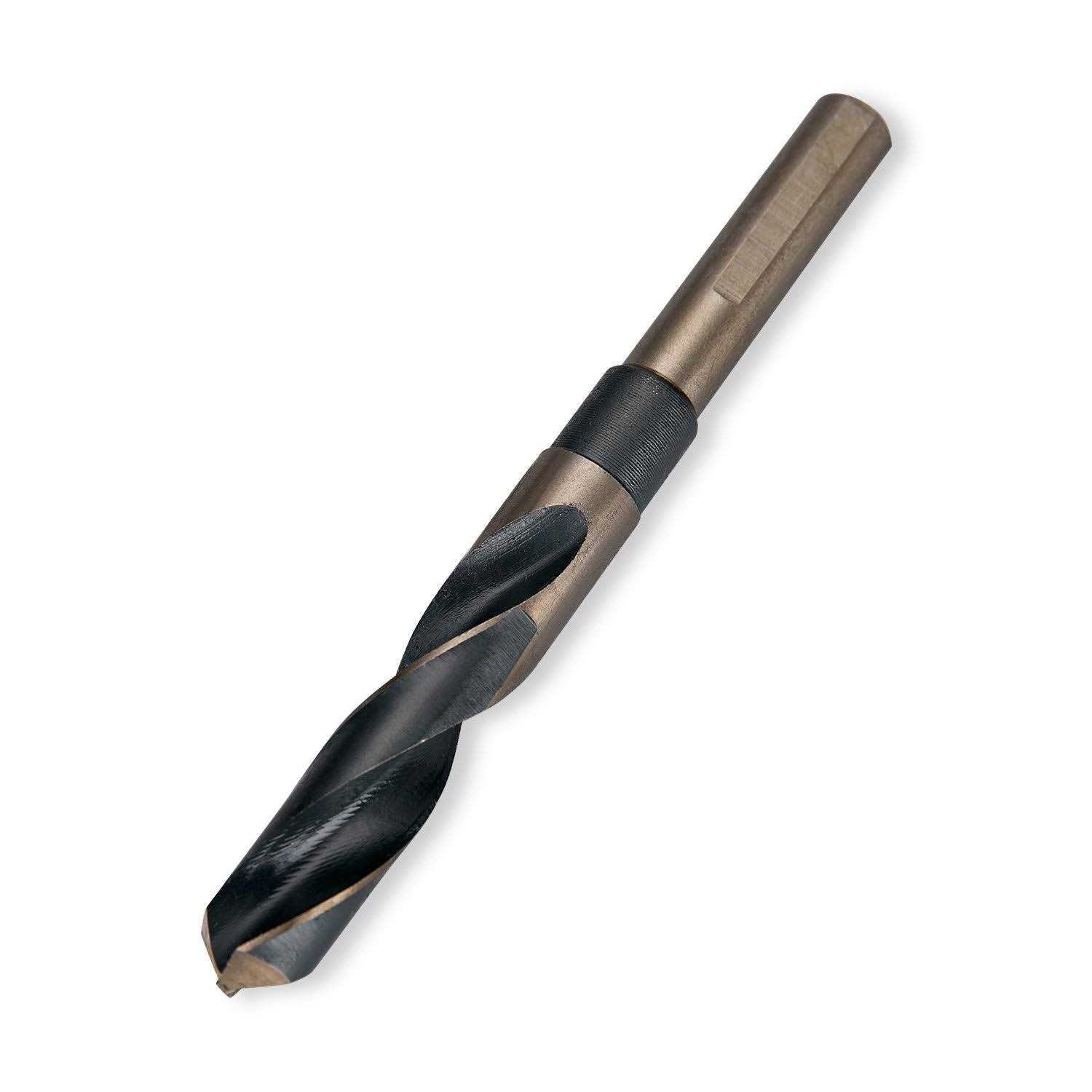 EFFICERE 8-Piece Premium 1/2” Reduced Shank Silver and Deming Large Drill Bit Set in Aluminum Carry Case - Cheap Fitting