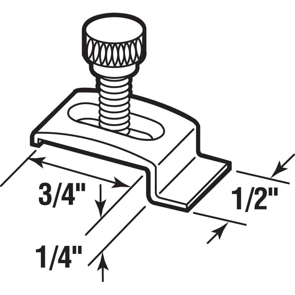 Prime-Line Storm Door Panel Clip with Screws - Cheap Fitting
