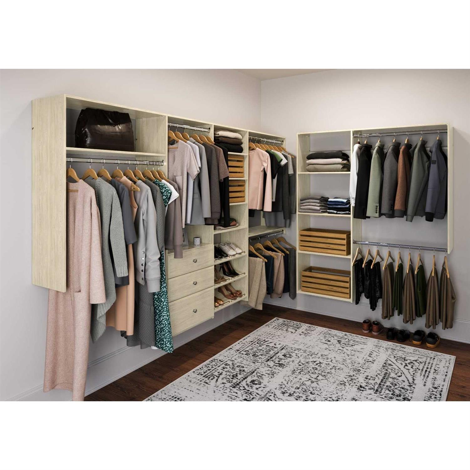 Easy Track Vertical Panels for Closet Organization - Cheap Fitting
