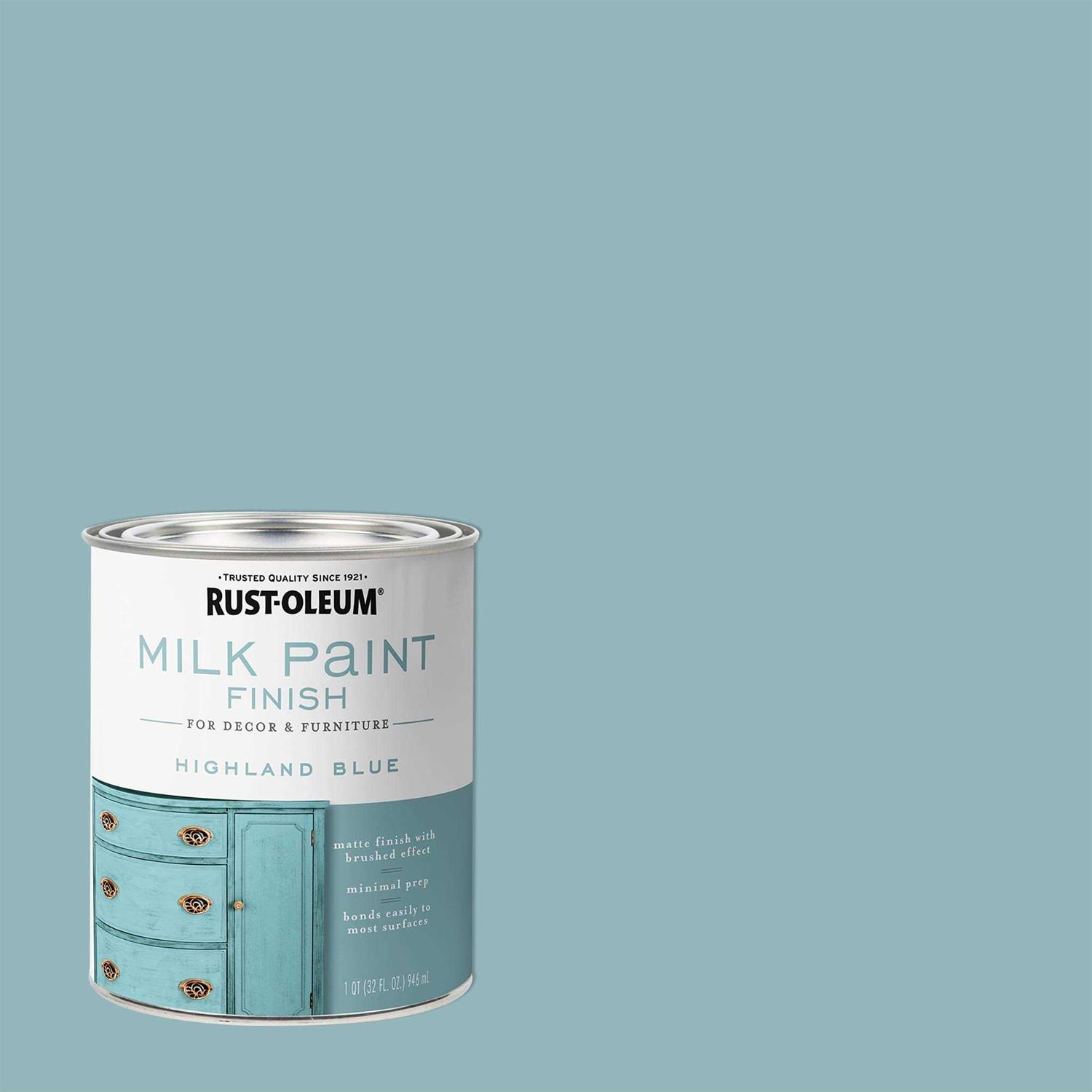 Blue Rust-Oleum Milk Paint - Cheap Fitting