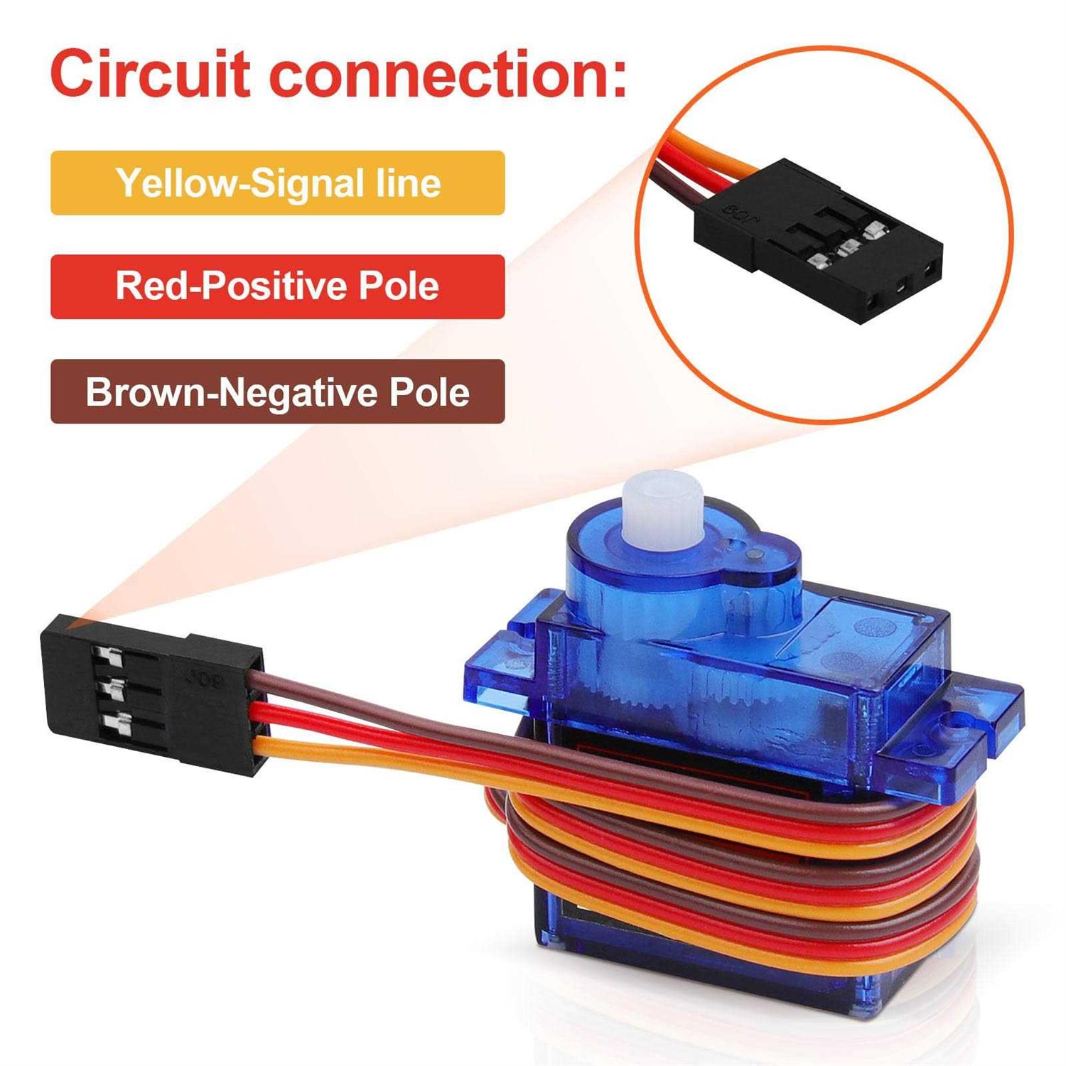 4Pcs SG90 9g Micro Servos for RC Robot Helicopter Airplane Controls Car Boat - Cheap Fitting