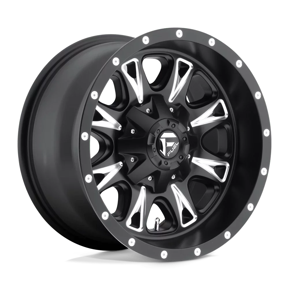 Fuel 1PC Aluminum Rim D513 THROTTLE 20X10in Matte Black Milled Finish, D51320002650 - Cheap Fitting