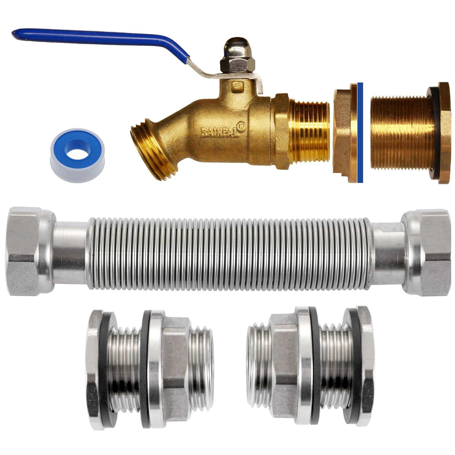 Rainpal RBS005 Brass Rain Barrel Spigot - Cheap Fitting