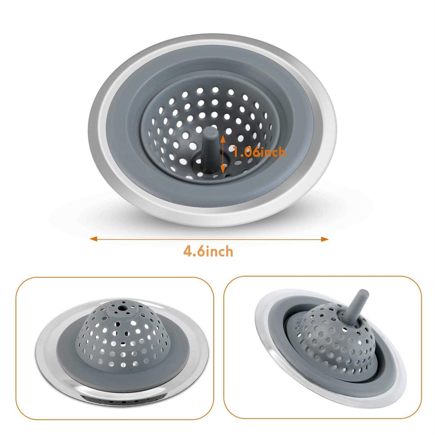 NEHAJUNXI Kitchen Sink Drain Strainer 2 Pack Silicone Sink Stopper for Kitchen Sink - Cheap Fitting