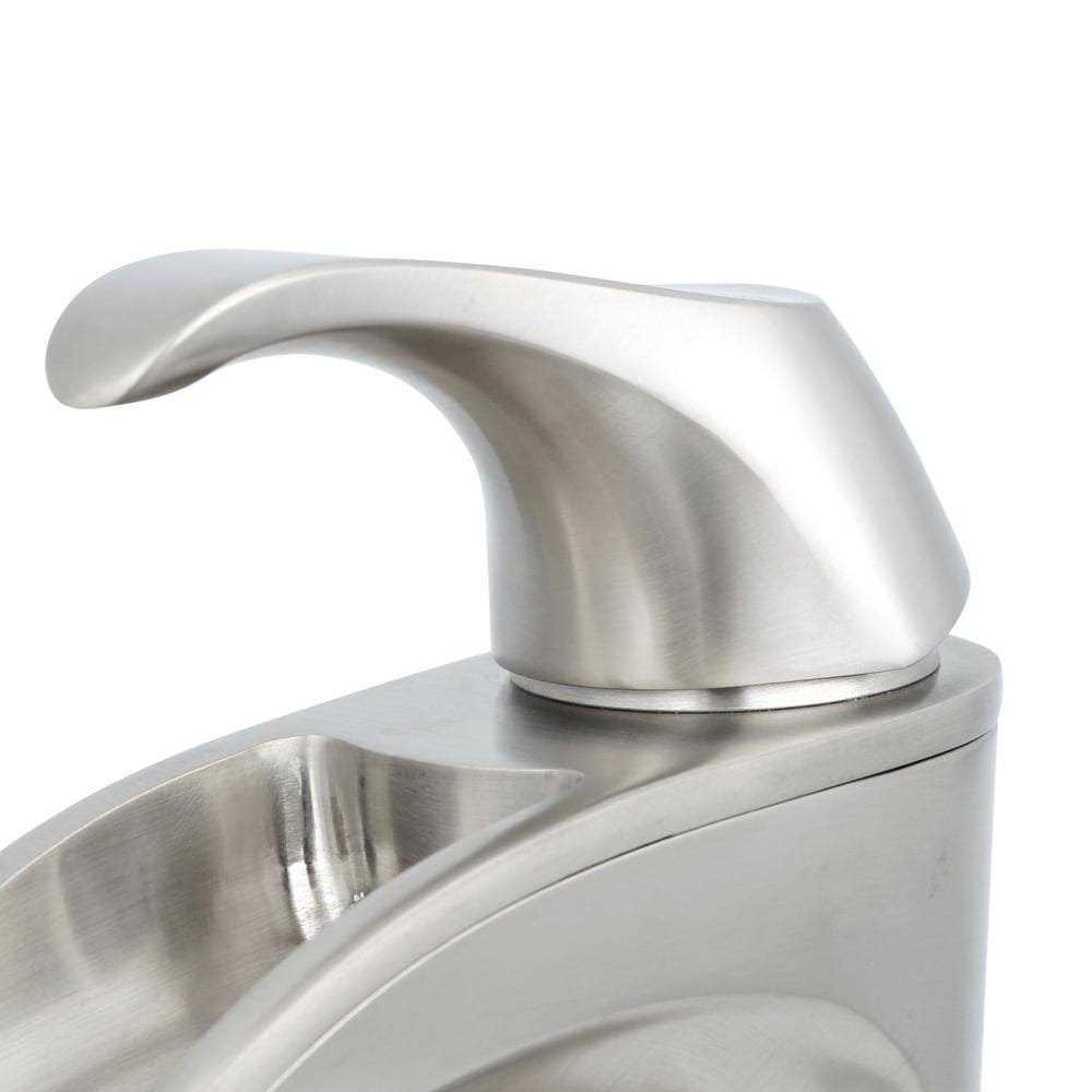 Pfister Brea 4 in. Centerset Single-Handle Bathroom Faucet in Brushed Nickel - Cheap Fitting