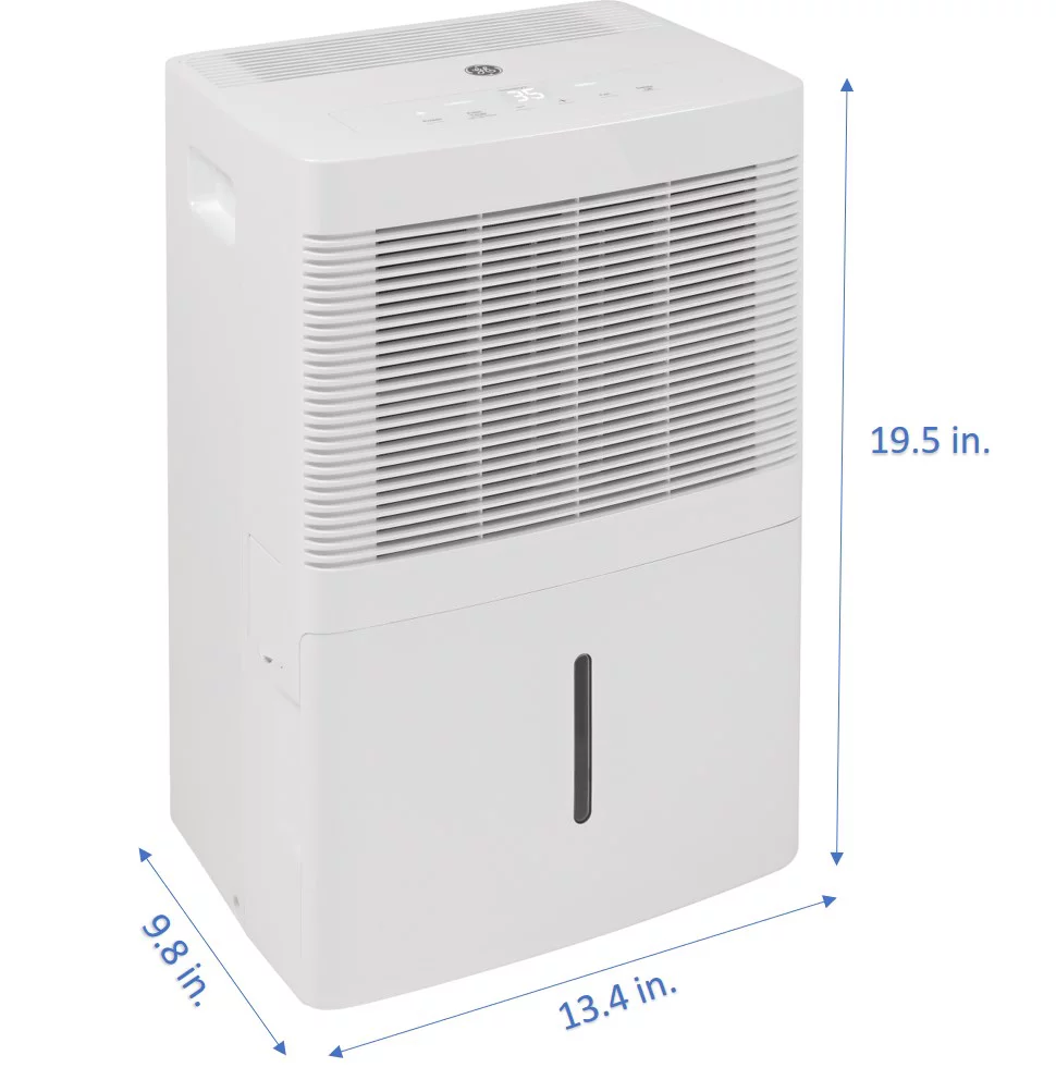 Restored GE® 20 Pt Portable Dehumidifier for Damp Spaces, White, ADEW20LY [Refurbished] - Cheap Fitting