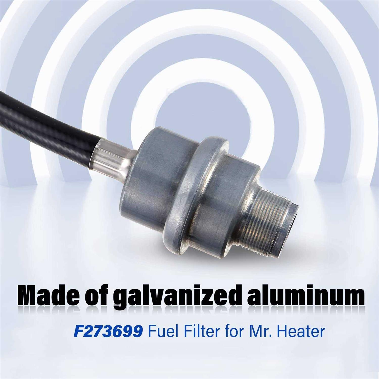 Propane Fuel Filter F273699 with Hose Compatible with Mr heater Buddy and Big Buddy - Cheap Fitting