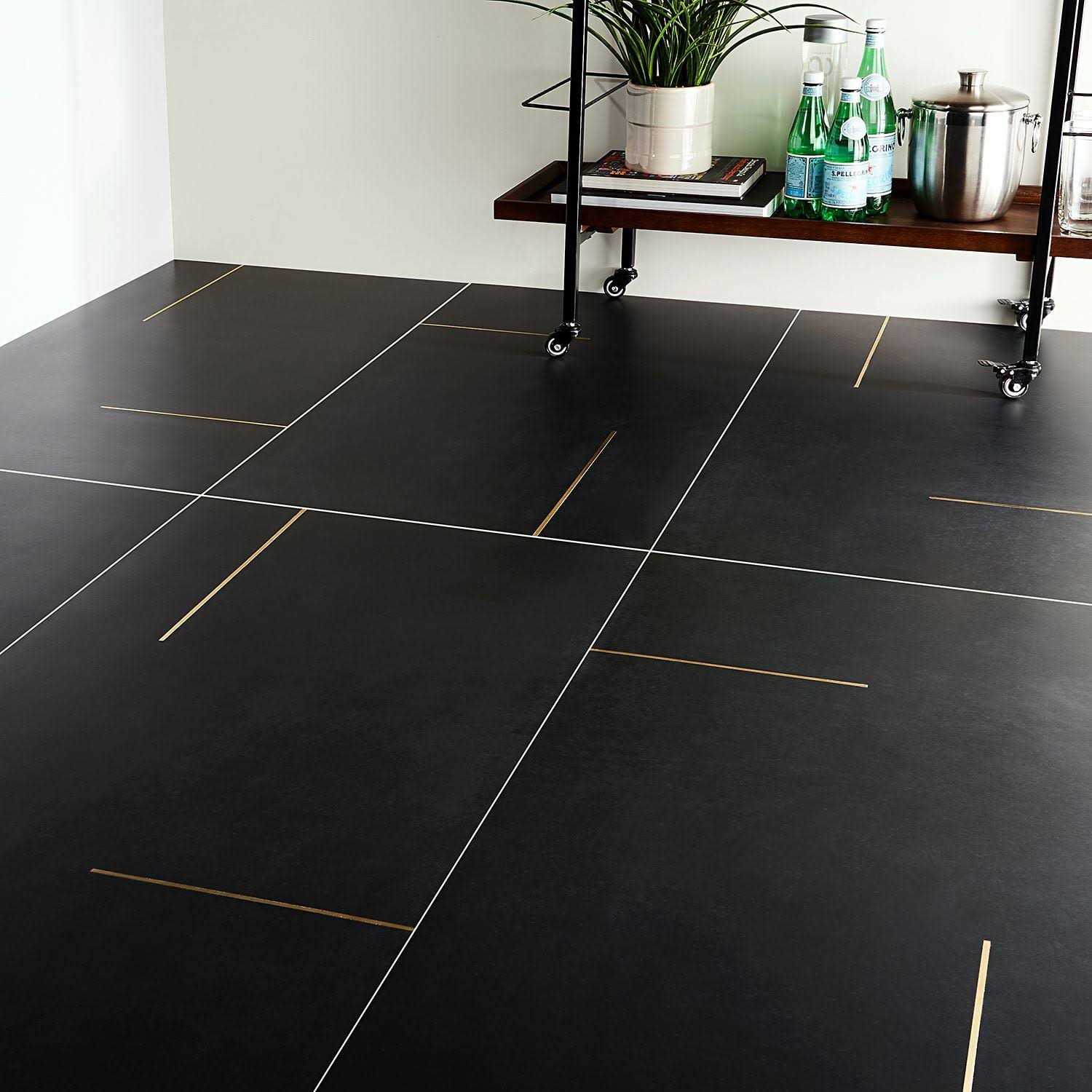 Ivy Hill Tile Stria Bar Black 23.62 in. x 47.24 in. Matte Porcelain Floor and Wall Tile - Cheap Fitting