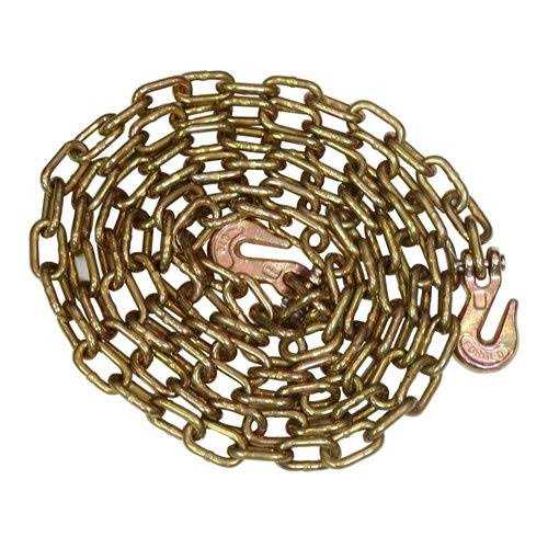 Peerless 1/4 x 12′ Gold Plated Utility Tow Chain & Hook - Cheap Fitting