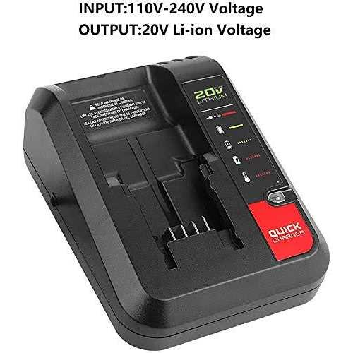 PCC692L Compatible with Porter Cable 20v Charger WaxPar PCC692L PCC691L Battery Charger Compatible with Porter Cable Li-Ion Battery PCC681L PCC699L - Cheap Fitting
