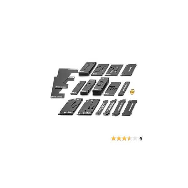 Rockler Interlock Signmaker’s Template Kit, Script Font, Letters and Symbols - Cheap Fitting