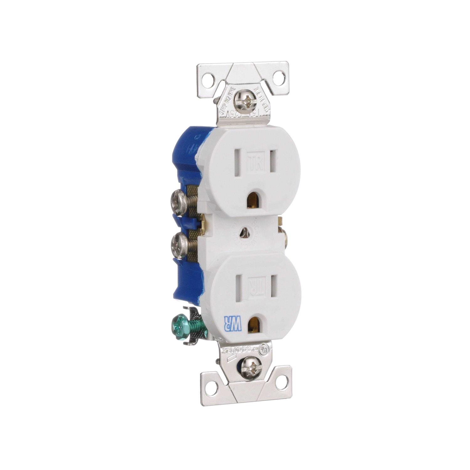 Eaton 15-Amp Tamper Resistant Weather Resistant Residential Duplex Outlet - Cheap Fitting
