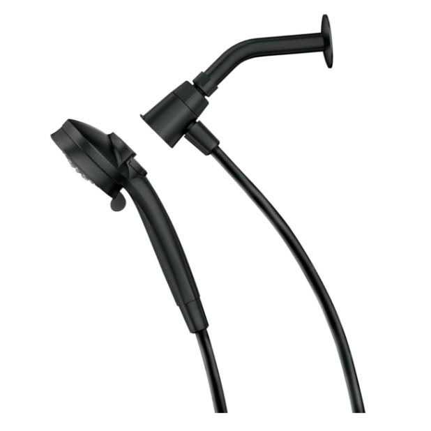 Moen Attract with Magnetix 6-Spray 3.75 in. Single Wall Mount Handheld Adjustable Shower Head in Matte Black - Cheap Fitting