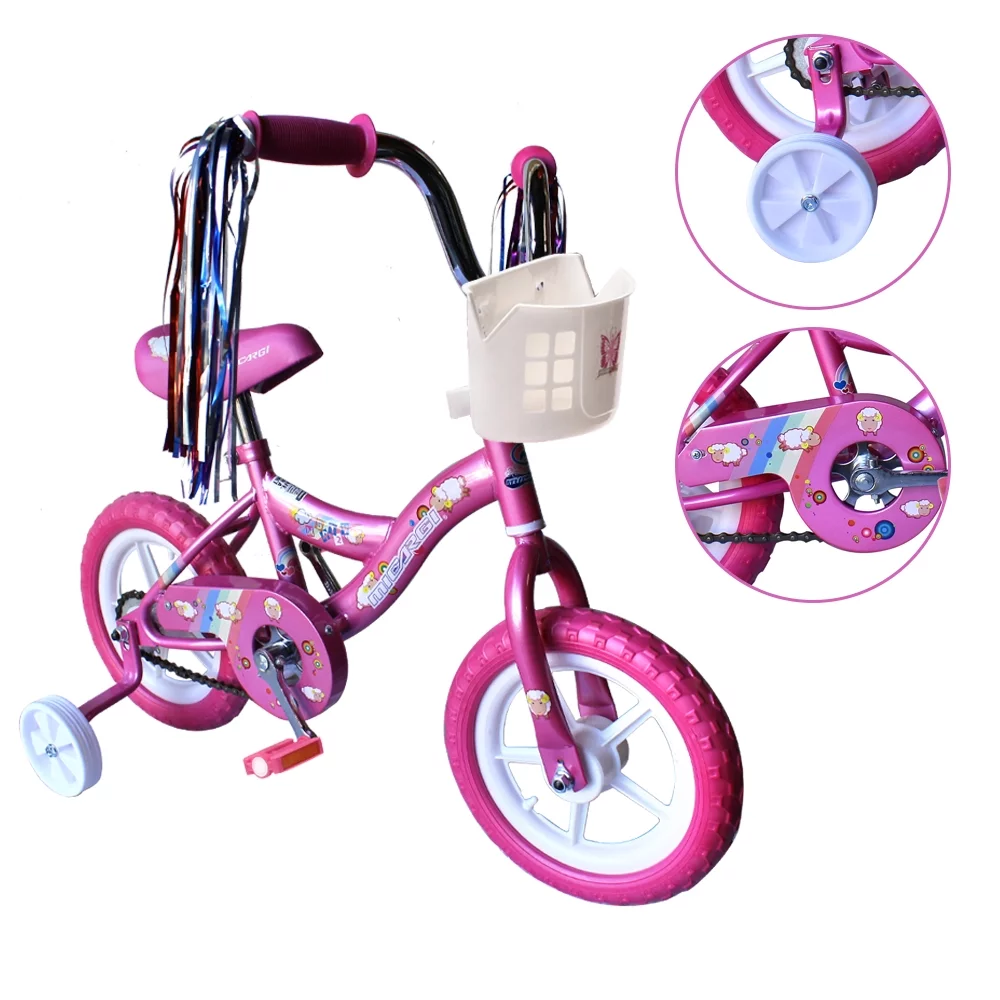 Wonderplay 12 inch Bike for 2-4 Years Old Kids, EVA Tires and Training Wheels, Great for Beginners - Cheap Fitting