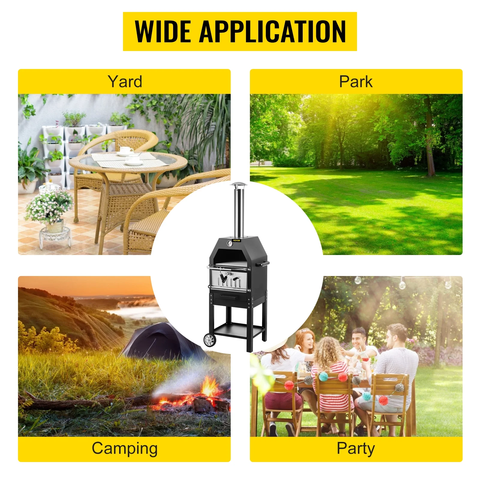 VEVOR Outdoor Pizza Oven, 12