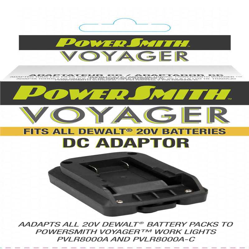PowerSmith Voyager Work Light DeWalt 20V Battery DC Adaptor - Cheap Fitting