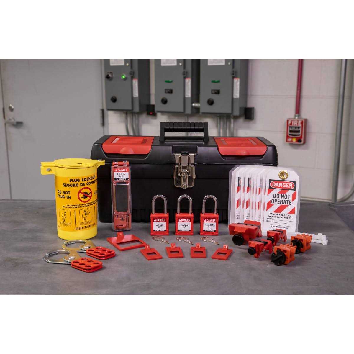 Brady 153670 Electrical Lockout Tagout Kit - Cheap Fitting