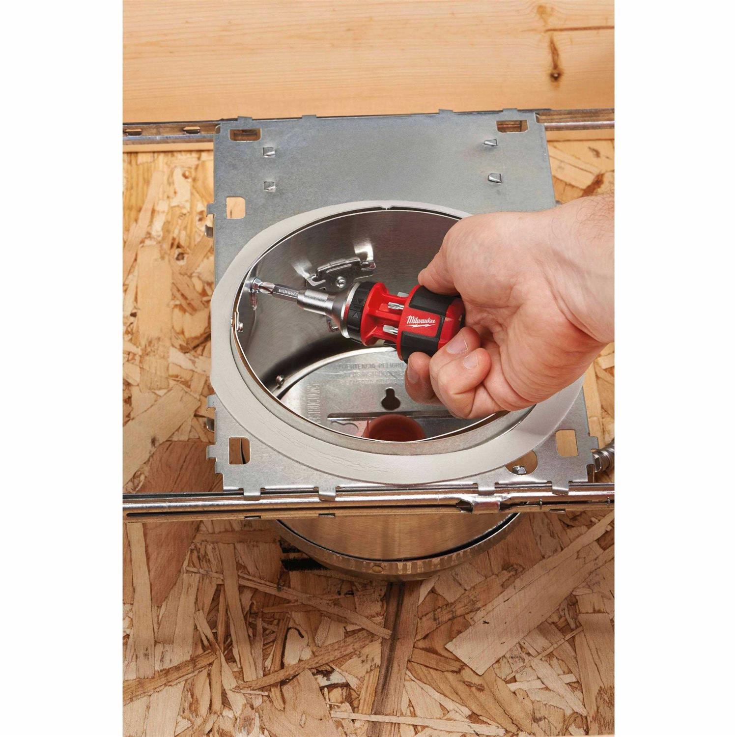 Milwaukee 48-22-2330 8 in 1 Compact Ratcheting Multi-Bit Driver - Cheap Fitting