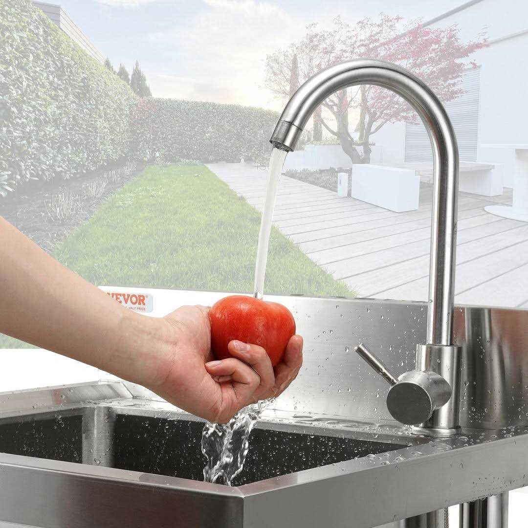 VEVOR Stainless Steel Utility Sink 1 Compartment 16 x 13 x 8.7 in. Commercial Single Bowl Sinks - Cheap Fitting