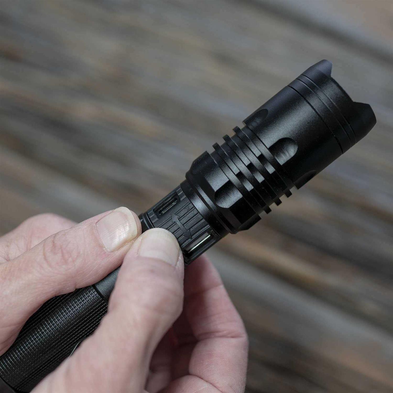 LitezAll 1000 Lumen Rechargeable Tactical Flashlight - Cheap Fitting