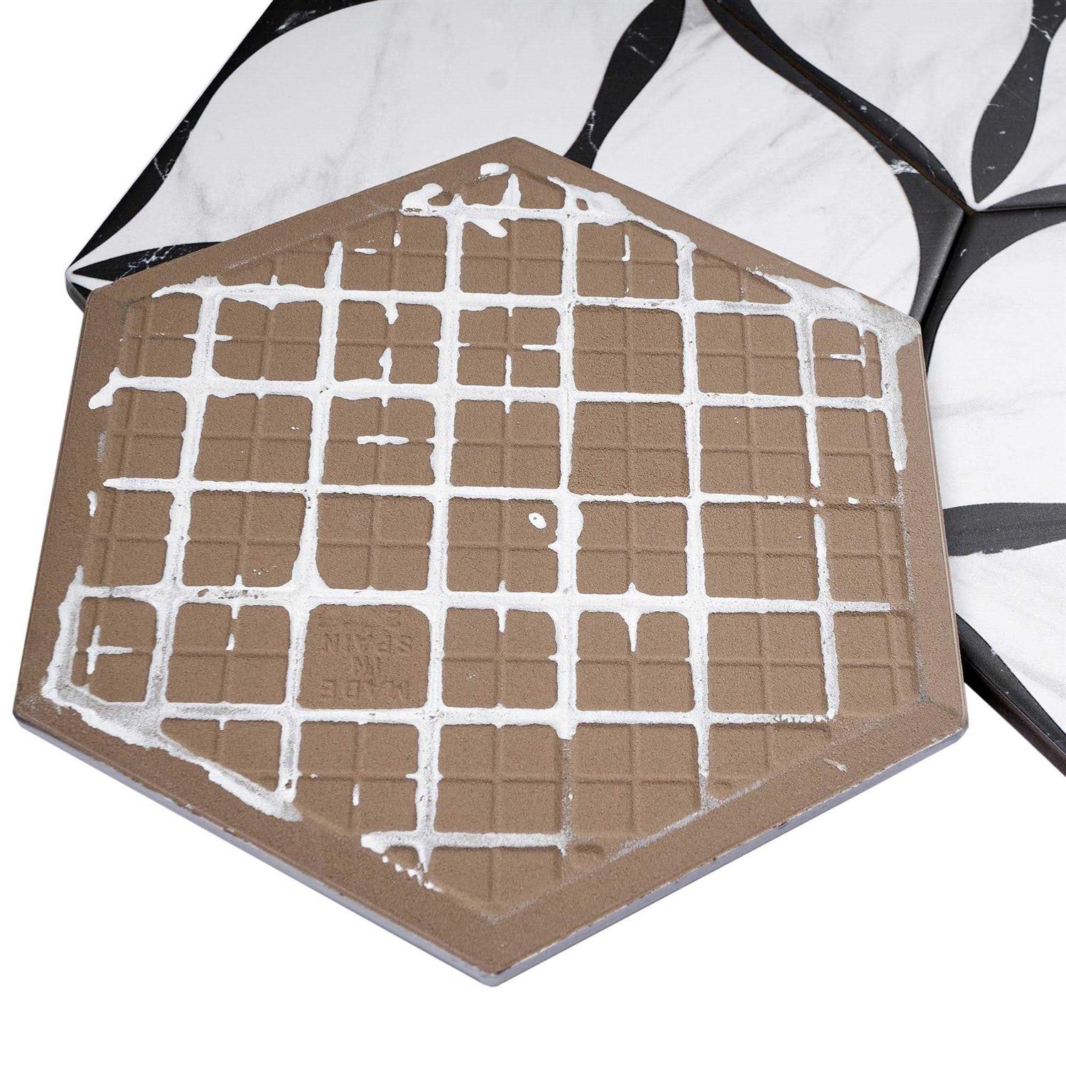 MOLOVO TileGen. Corola 8 x 9 Porcelain Patterned Wall & Floor Tile - Cheap Fitting