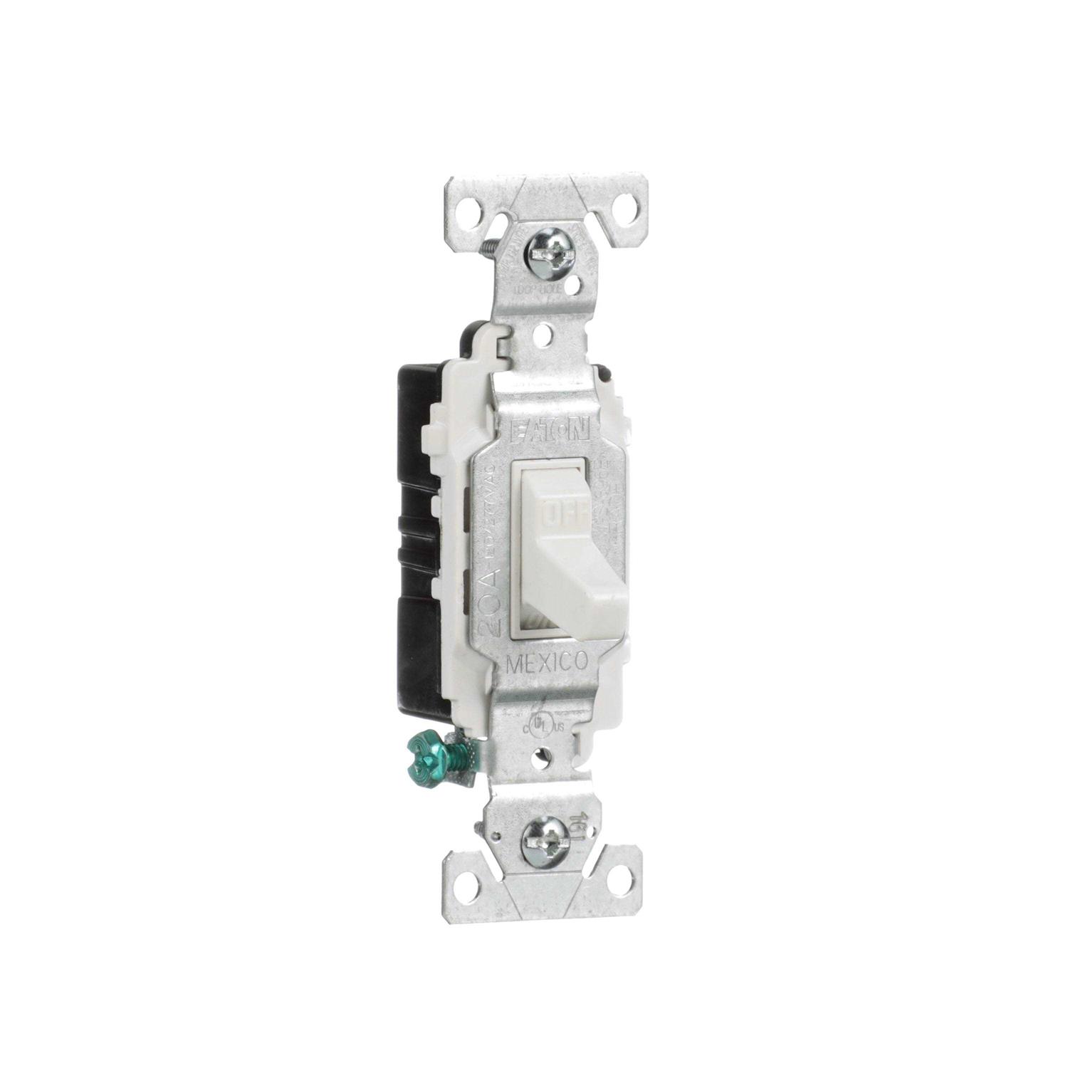 Eaton 20-Amp Single Toggle Light Switch - Cheap Fitting