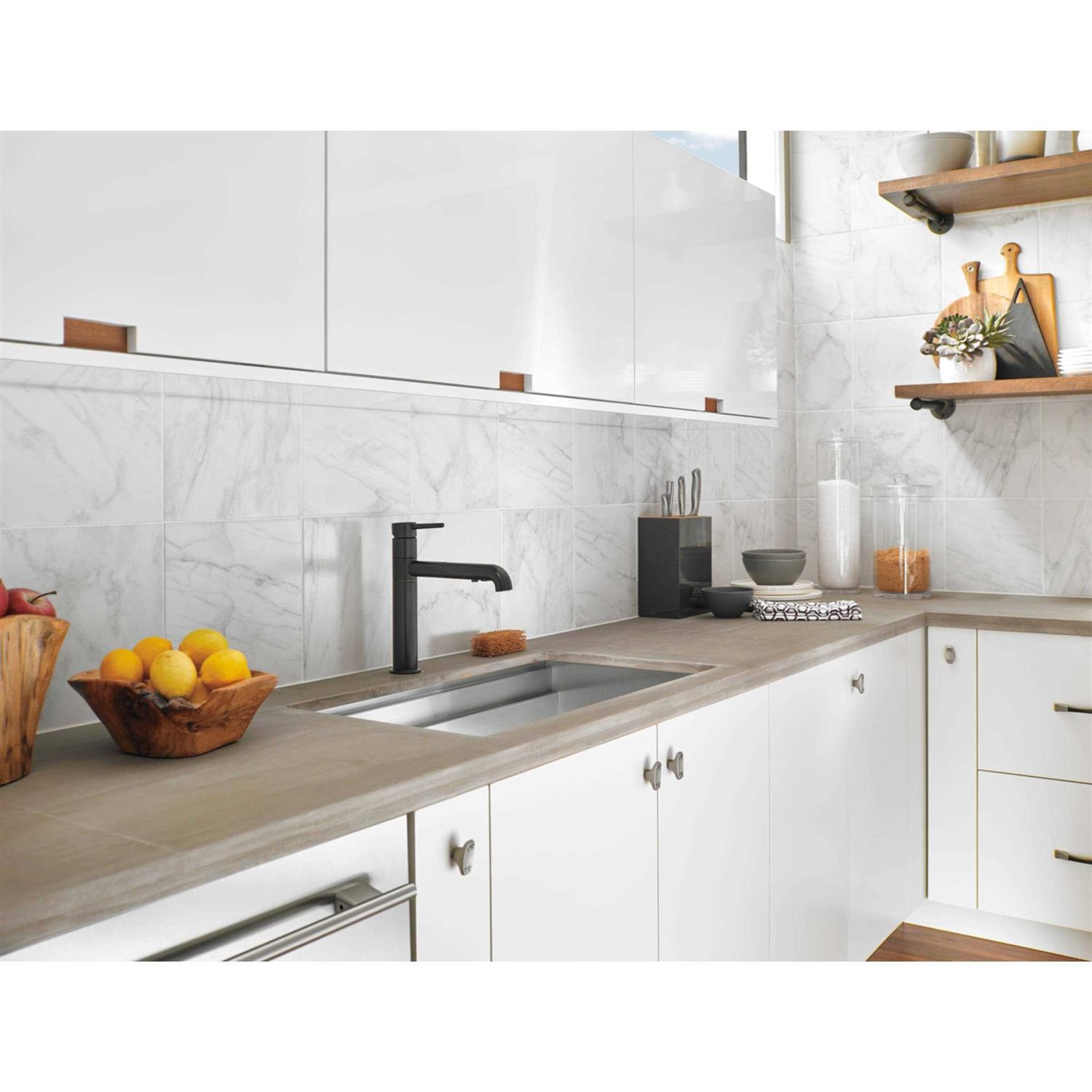 Delta Trinsic Single Handle Pull-Out Kitchen Faucet 4159-BL-DST - Cheap Fitting