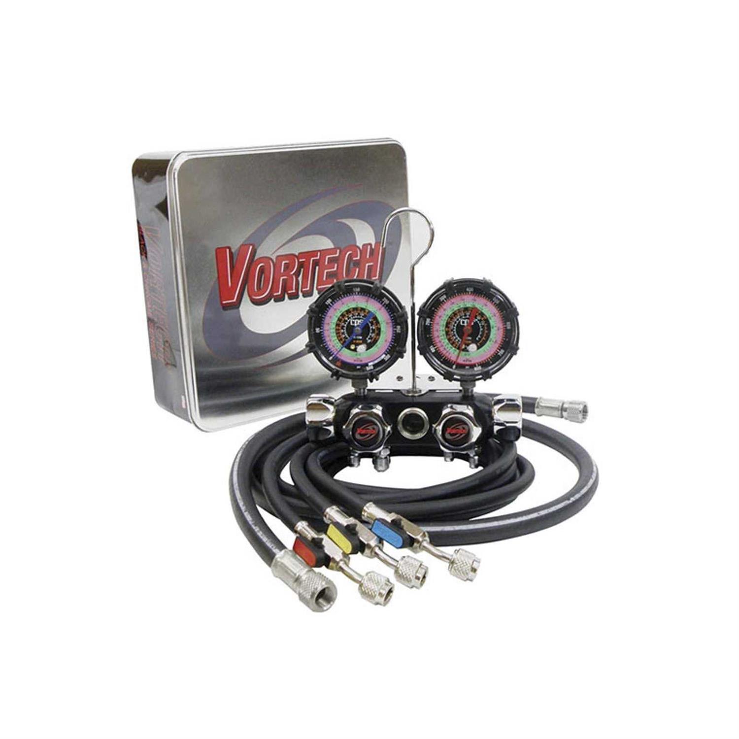 CPS MV4H4P5EZ Blackmax 4 Valve Manifold and Gauge Set - Cheap Fitting