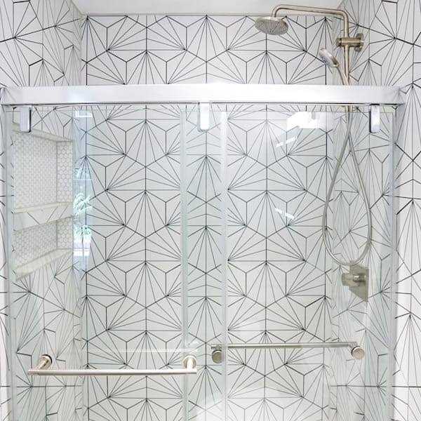 Merola Tile Aster Hex Porcelain Floor and Wall Tile - Cheap Fitting