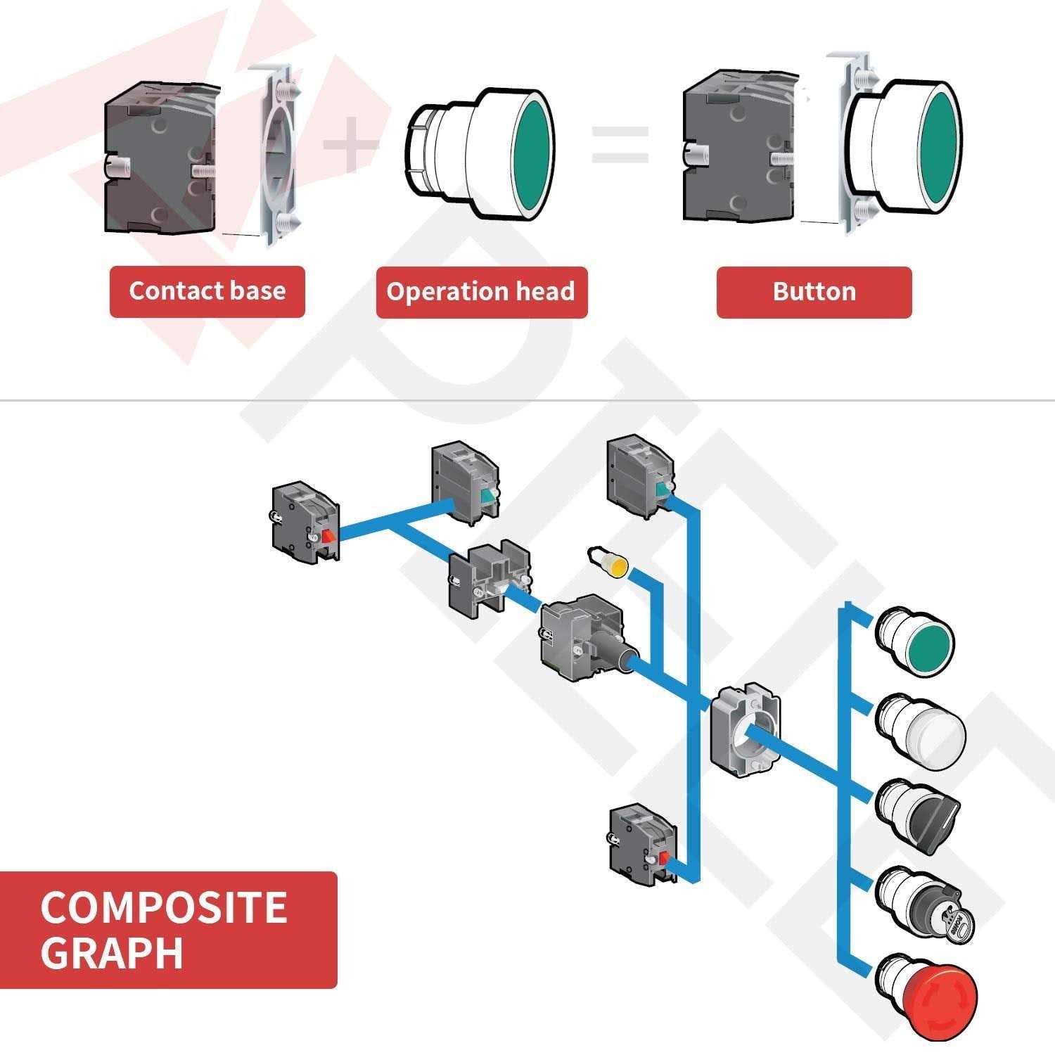 APIELE 22MM 3 Position Key Switch 2NO XB2-20Y - Cheap Fitting