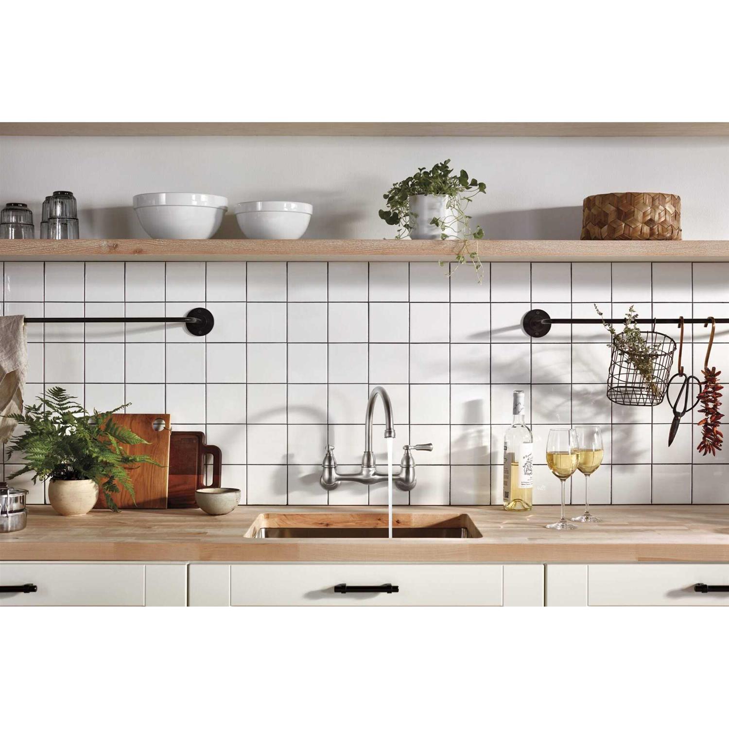 Peerless Elmhurst Two-handle Wall-mount Kitchen Faucet P2765LF - Cheap Fitting