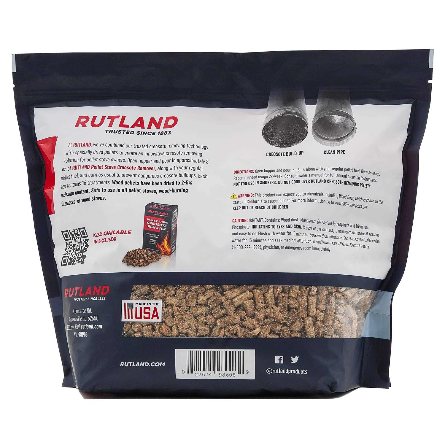Rutland Pellet Stove Creosote Remover - Cheap Fitting