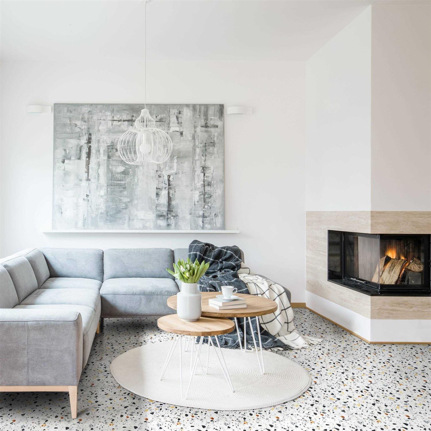 Achim Tivoli Bianco Marble 12×12 Self Adhesive Vinyl Floor Tile - Cheap Fitting