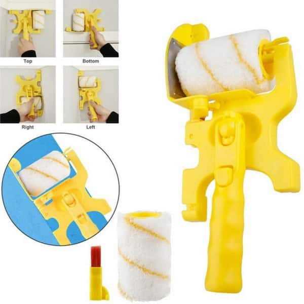 Dyiom Portable Clean-Cut Paint Edger Roller Brush Safe Tool for Home Wall Ceilings - Cheap Fitting