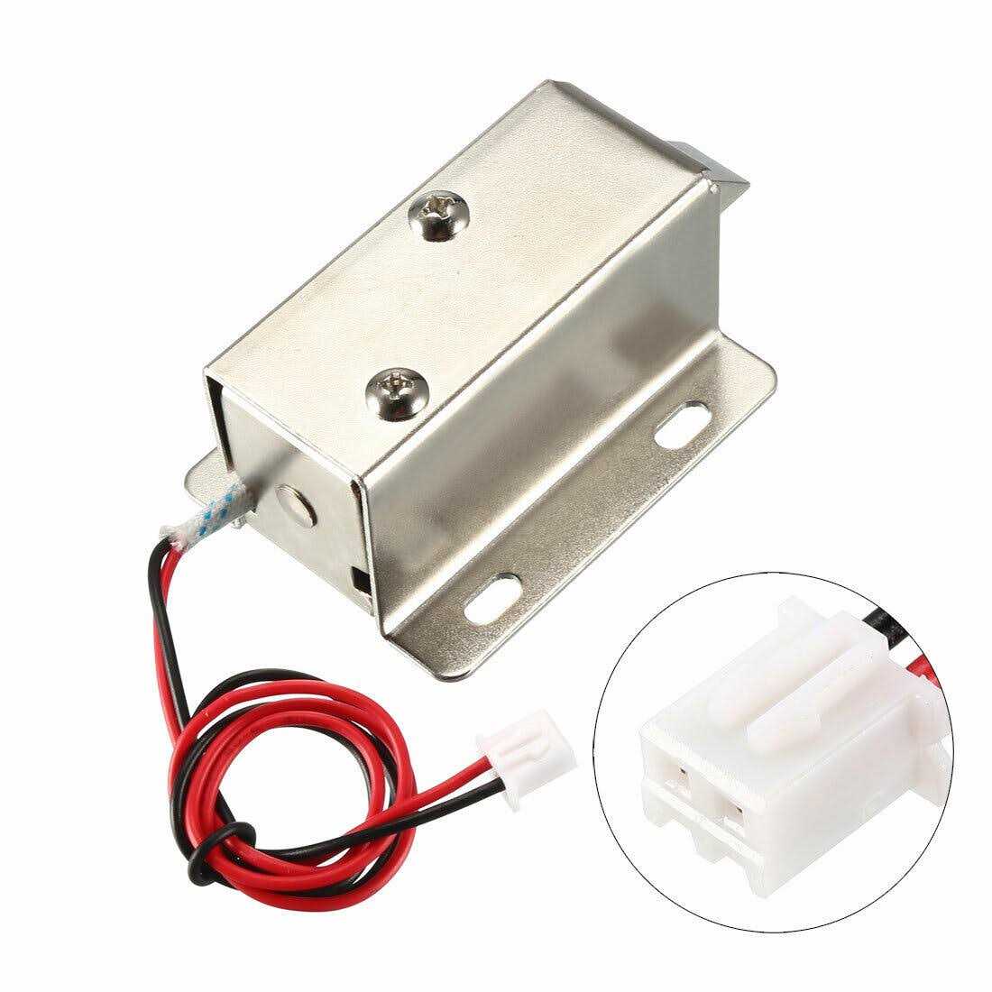 Uxcell DC 24V 1.17A 11.4mm Electromagnetic Solenoid Lock Assembly for Electirc Lock Cabinet Door Lock - Cheap Fitting