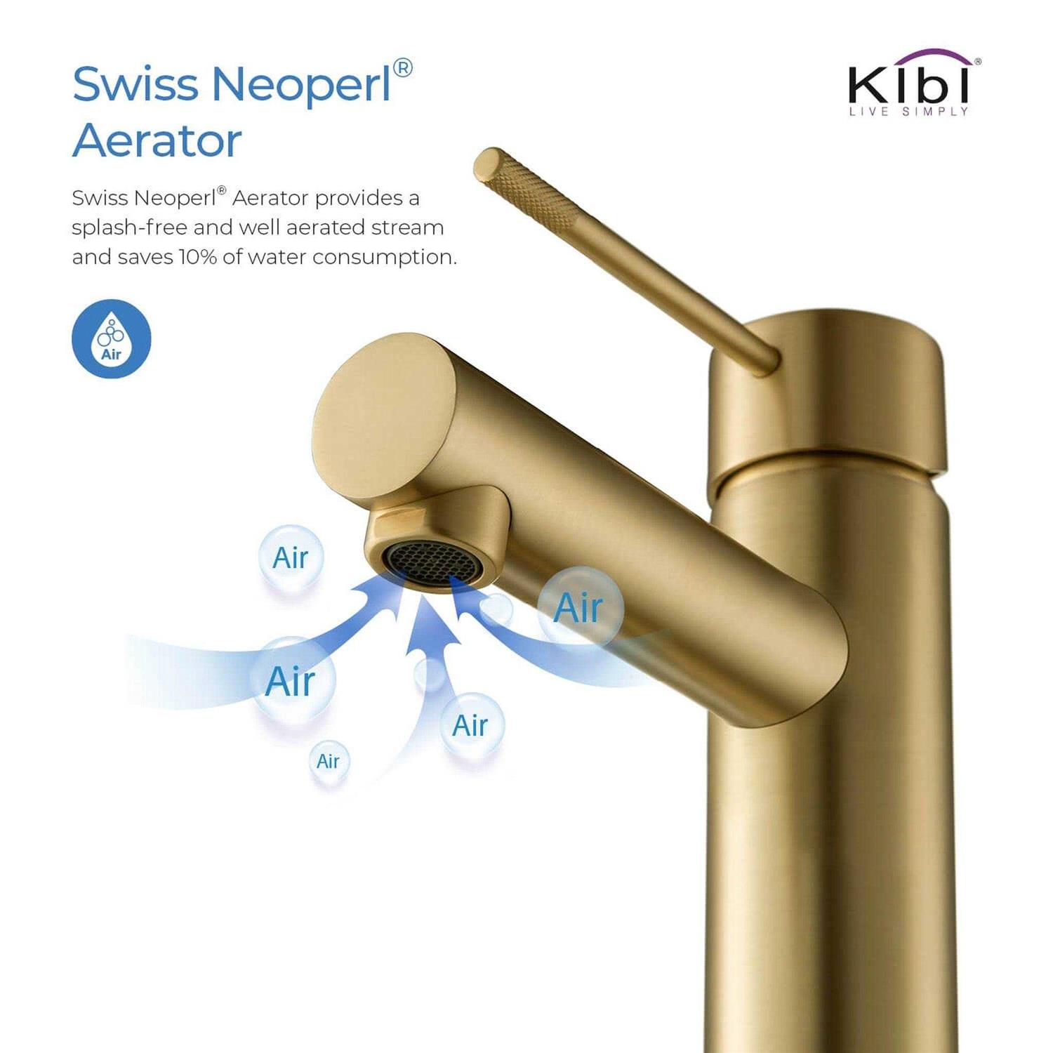 KIBI Circular X Single Hole Bathroom Faucet - Cheap Fitting