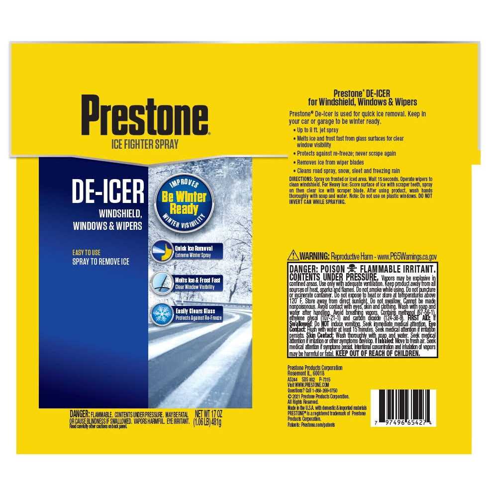 Prestone AS244 De-Icer Windshield - Cheap Fitting