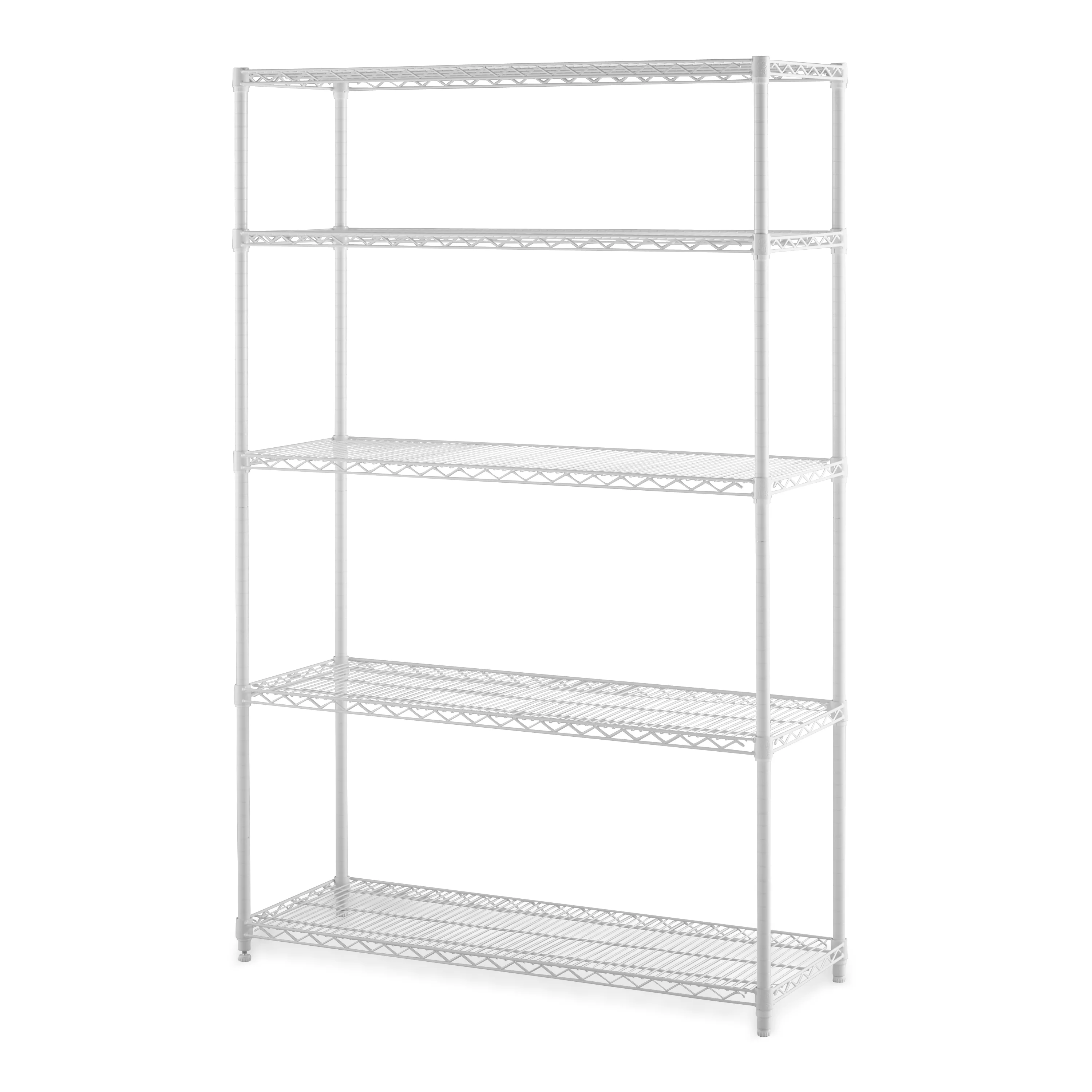 Hyper Tough 5 Tier Heavy Duty Wire Shelf Unit White 16