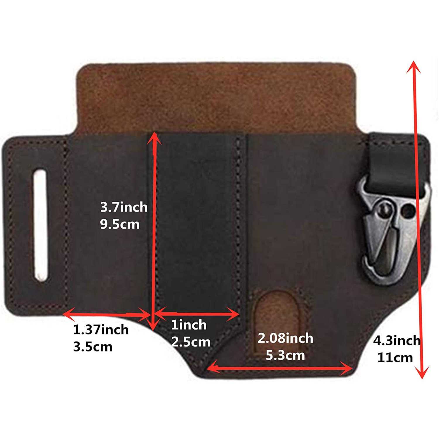 Frieyss Multitool Sheath for Belt Leather Edc Pocket Organizer for Men - Cheap Fitting