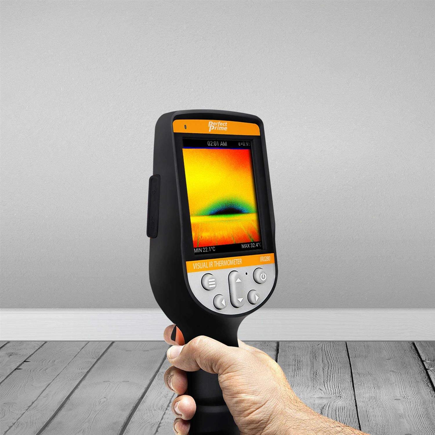 PerfectPrime IR0280 Infrared Thermal Imager & Visible Light Camera/Video Record 1024 Pixels & Temperature Range from -22~1832°F - Cheap Fitting