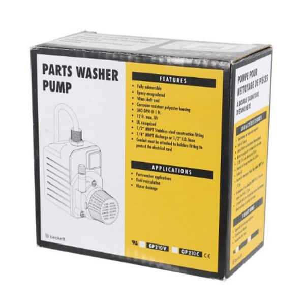 BECKETT 115V 210GPH Parts Washer Pump - Cheap Fitting