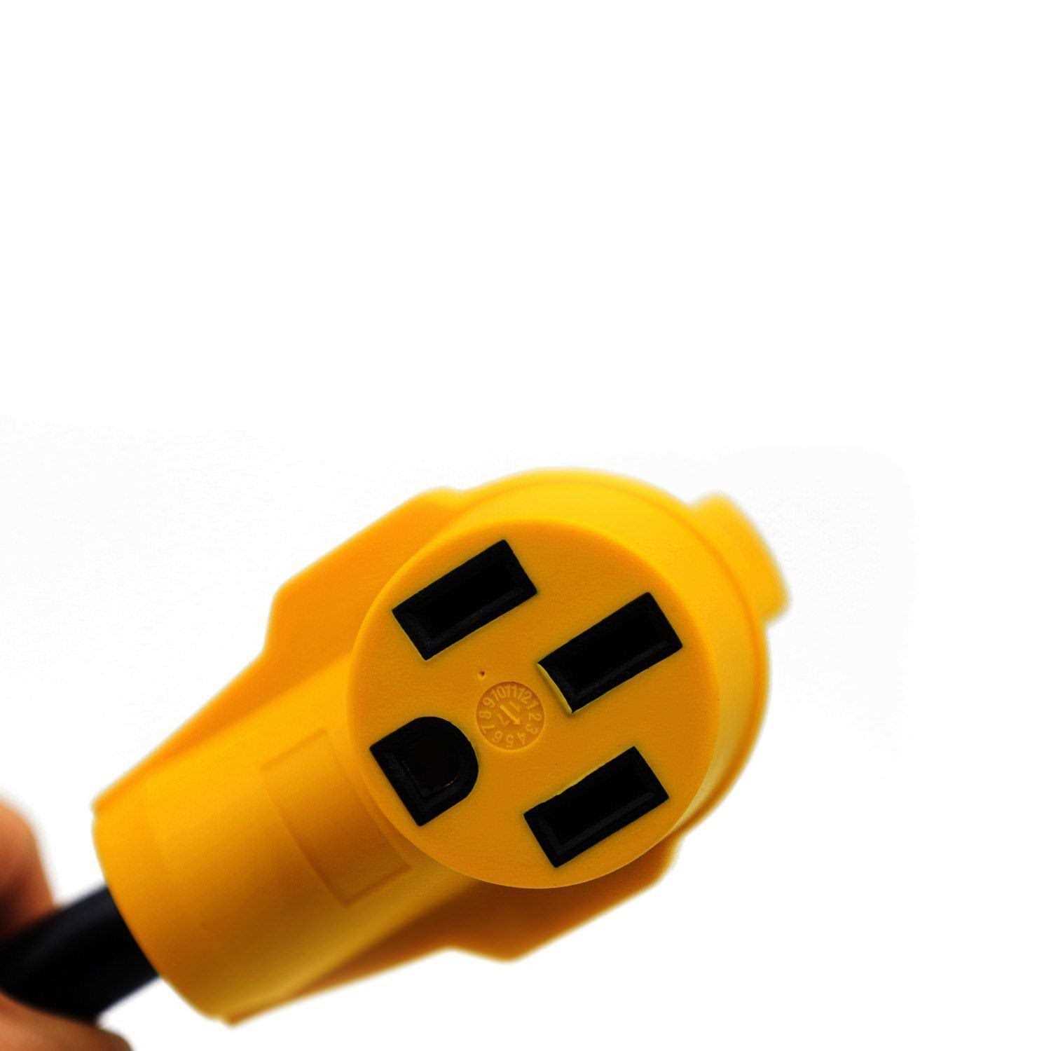 CAMPELIFY RV Generator Power Adapter-30Amp Male 4 Prong Plug to 50 Amp Female 12inch STW10/3 Camper Cord - Cheap Fitting