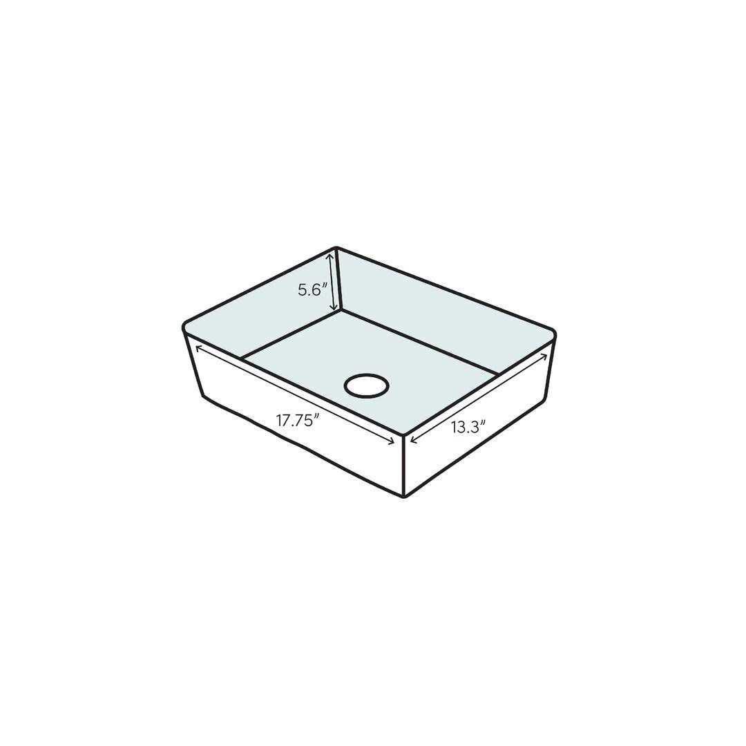 Swiss Madison Sublime Compact Ceramic Wall Hung Sink SM-WS317 - Cheap Fitting