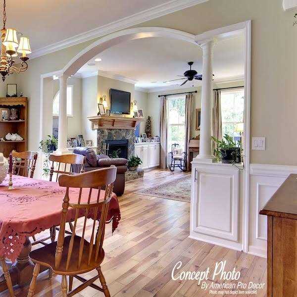 96 in. Plain Recycled Polystyrene Crown MOULDING Pro Pack LF - Cheap Fitting