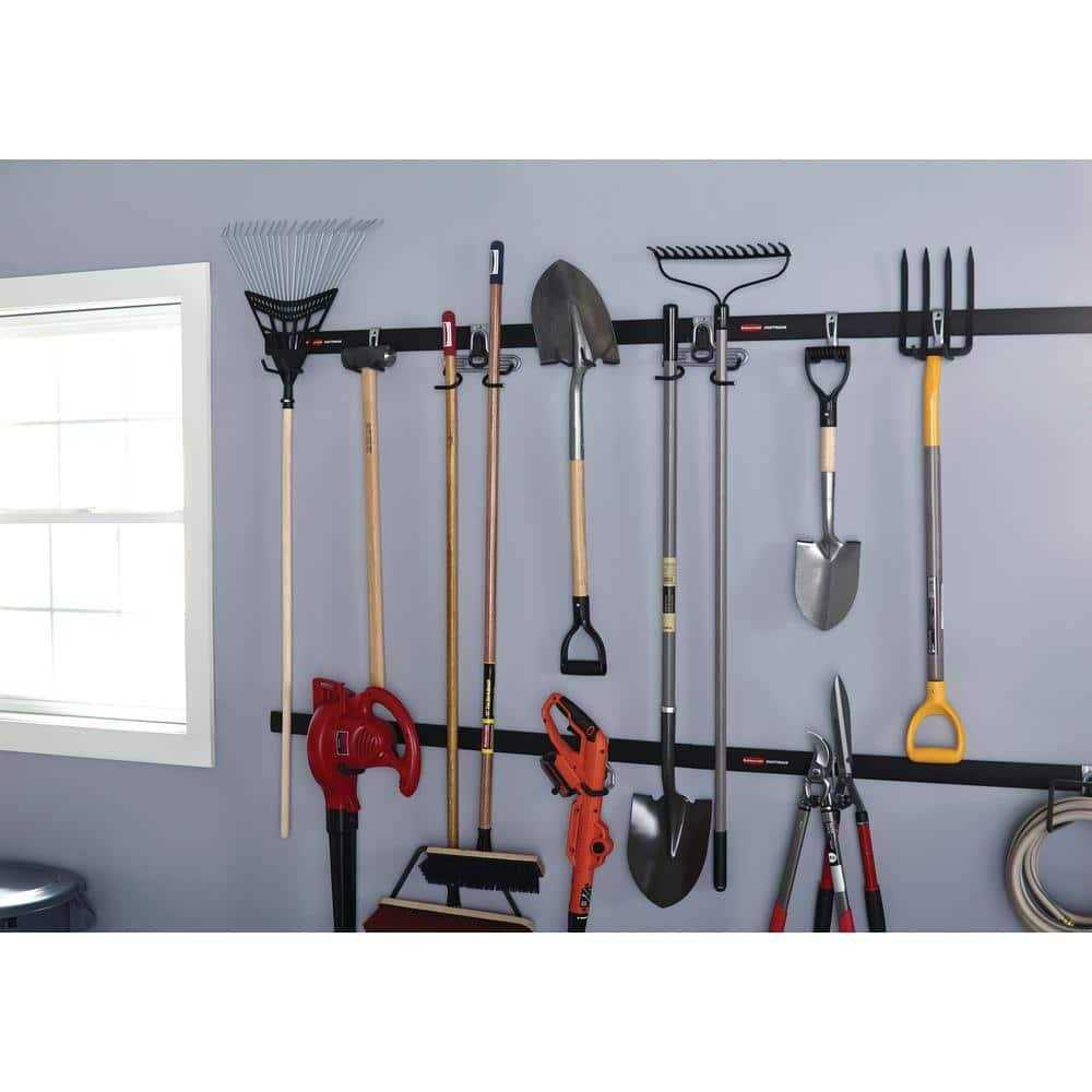 Rubbermaid Fast Track Garage Rail Accessory Bundle 2058417 - Cheap Fitting