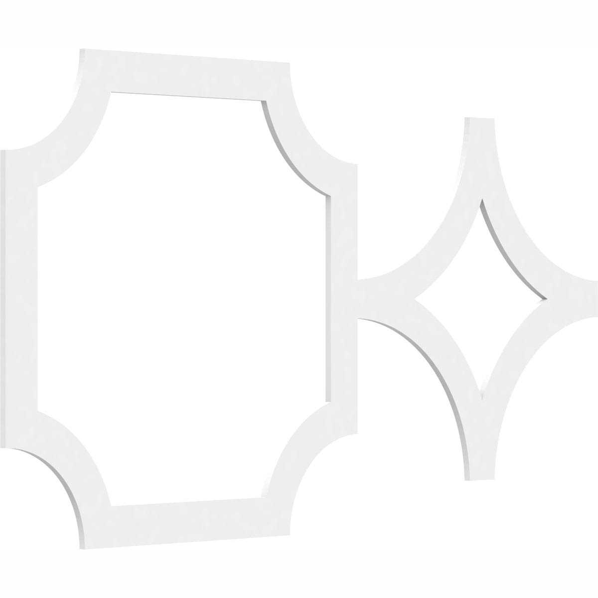 Anderson Decorative Fretwork Wall Panels in Architectural Grade PVC - Cheap Fitting