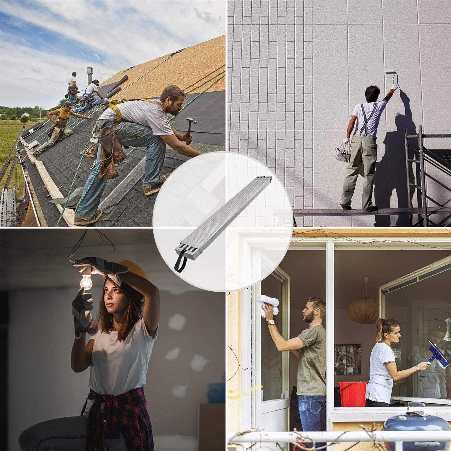 VEVOR Aluminum Work Plank Telescoping Plank 440lbs Capacity Aluminum Extension Plank - Cheap Fitting